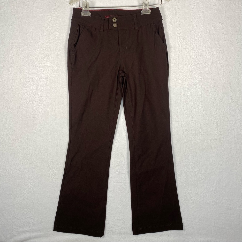 Sabrina Lauren Womens Brown‎ Bootcut Pants Size 8 Corpcore Office Siren